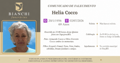 Obituário: Helia Cocco